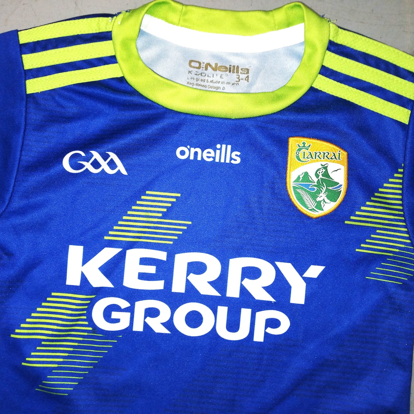 Kerry 2020 / 21 GAA Jersey O'Neills (3-4 Years)   [Good]