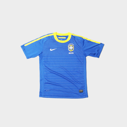 Brazil Football  Short Sleeve  Away  Jersey  2010 / 11  Nike     Teens         Brasil  SHIRTS V SKINS   