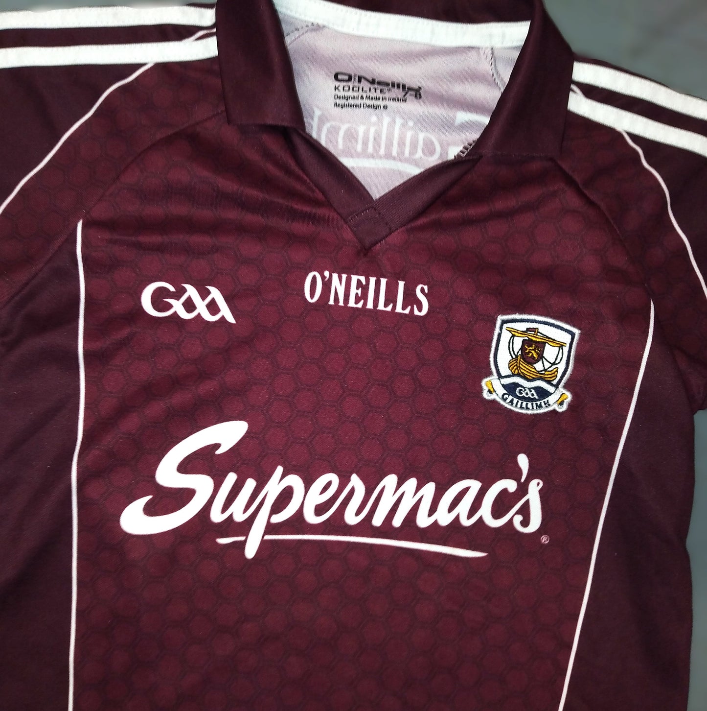 Galway 2015 / 16 GAA Jersey O'Neills (7-8 Years)   [Very Good]