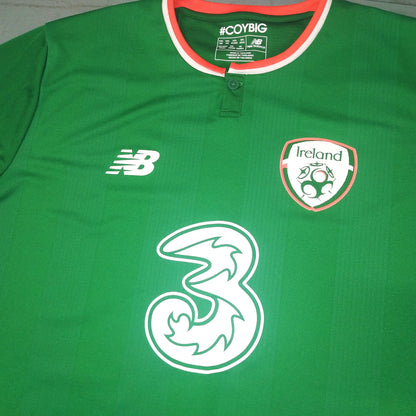 Republic of Ireland 2017 / 18 Football Jersey New Balance (2XL)   [Very Good]