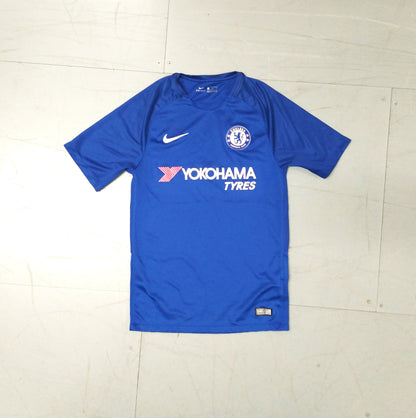 Chelsea FC Football  Short Sleeve  Home  Jersey  2017 / 18  Nike     Unisex Adults       Yokohama Tyres  stamford bridgge london blue CFC england premier league  SHIRTS V SKINS   