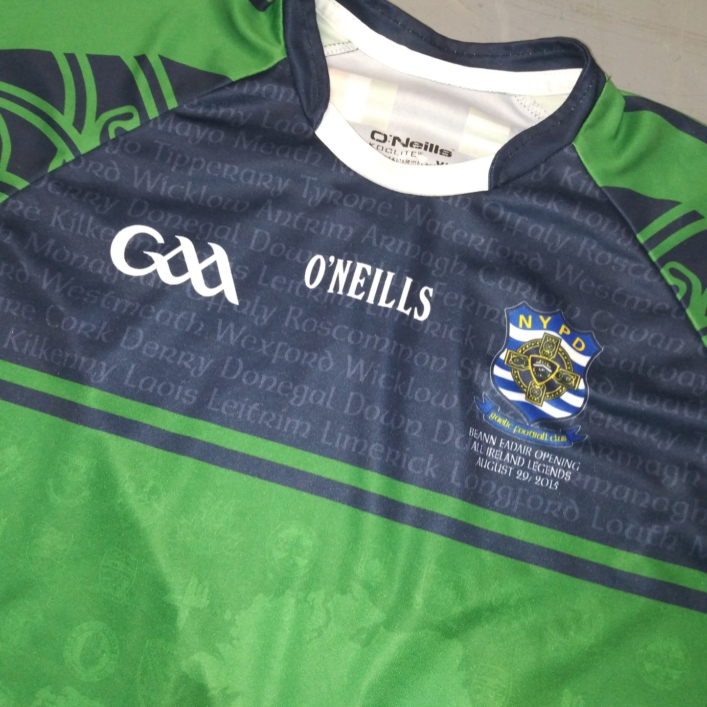 NYPD New York Police Department 2015 / 16 GAA Jersey O'Neills (XL)   [Excellent]