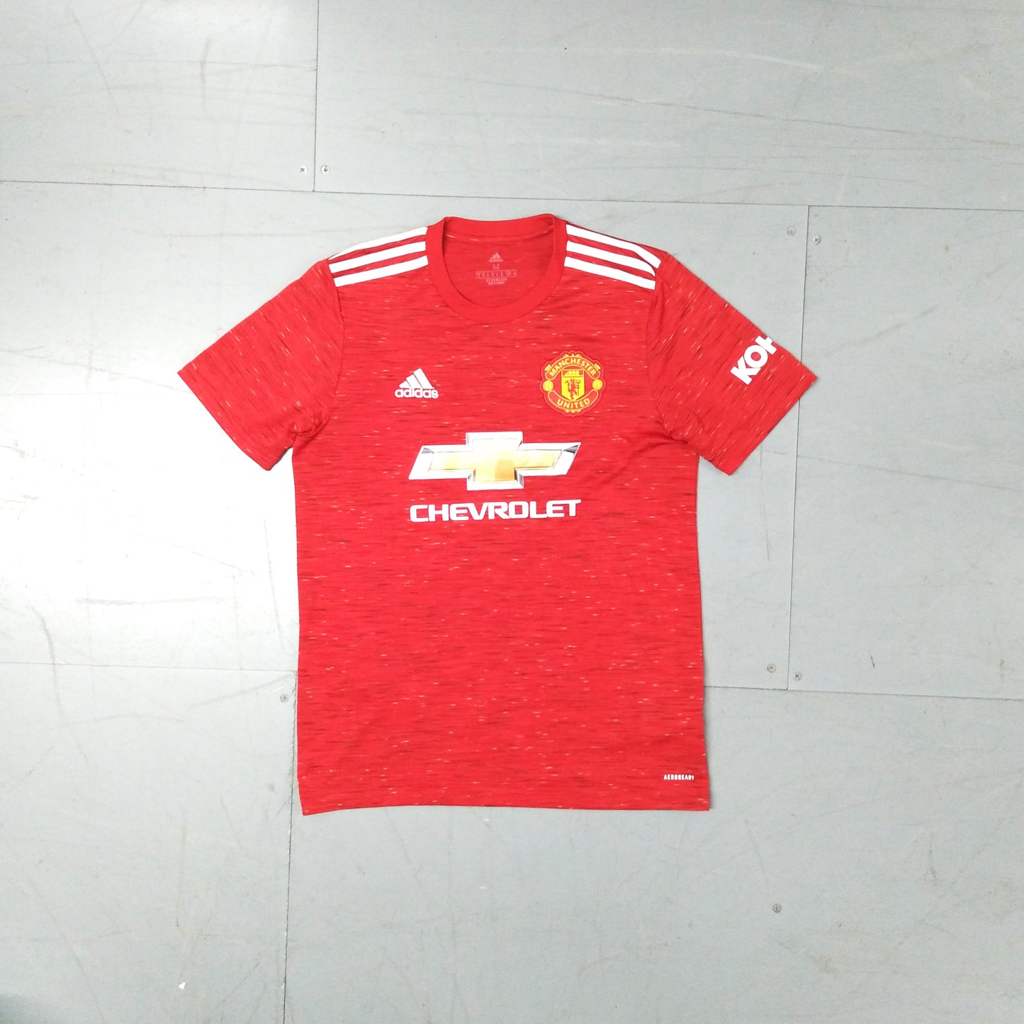 Manchester United Football  Short Sleeve  Home  Jersey  2020 / 21  adidas     Unisex Adults  GC7958     Chevrolet    SHIRTS V SKINS   