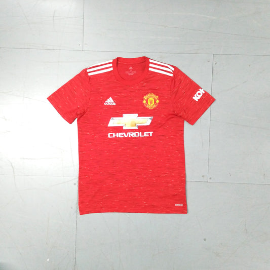 Manchester United Football  Short Sleeve  Home  Jersey  2020 / 21  adidas     Unisex Adults  GC7958     Chevrolet    SHIRTS V SKINS   