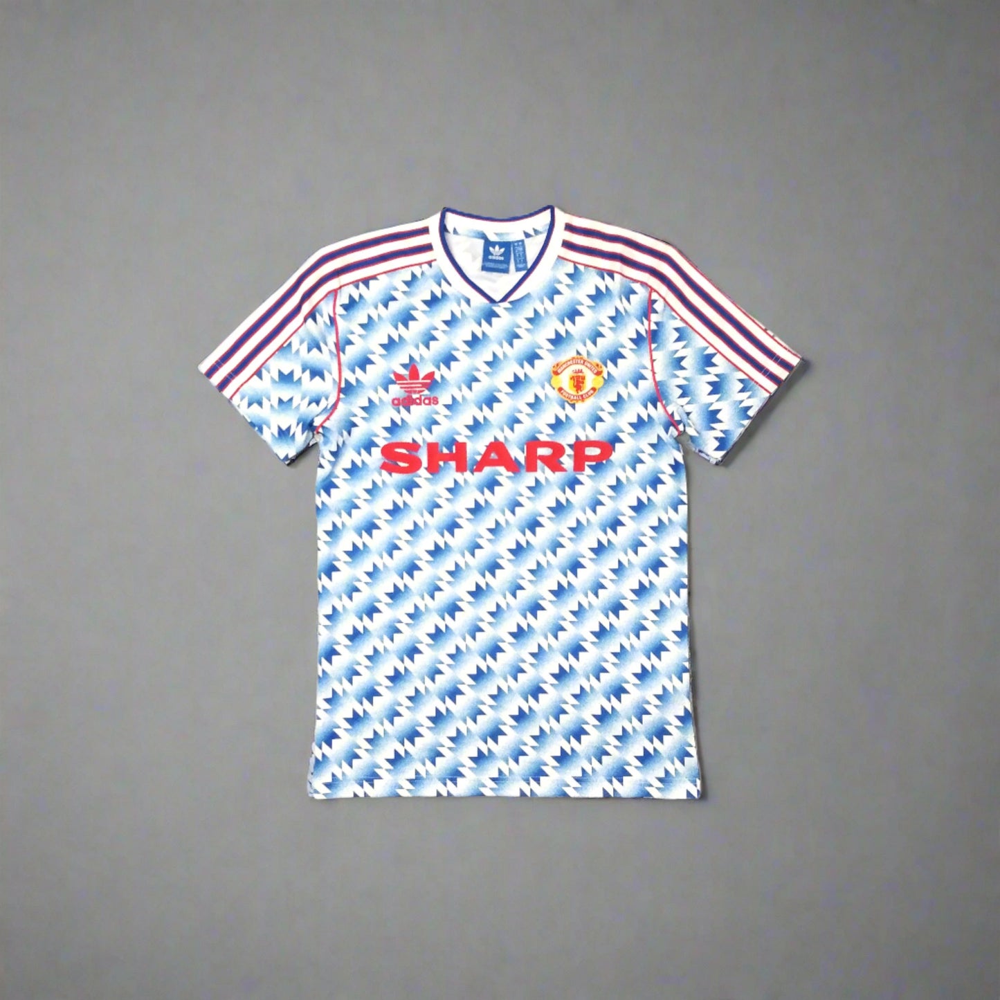 Manchester United Football  Short Sleeve  Away  Jersey  1990 / 91  adidas     Unisex Adults  BS2434     Sharp    SHIRTS V SKINS   