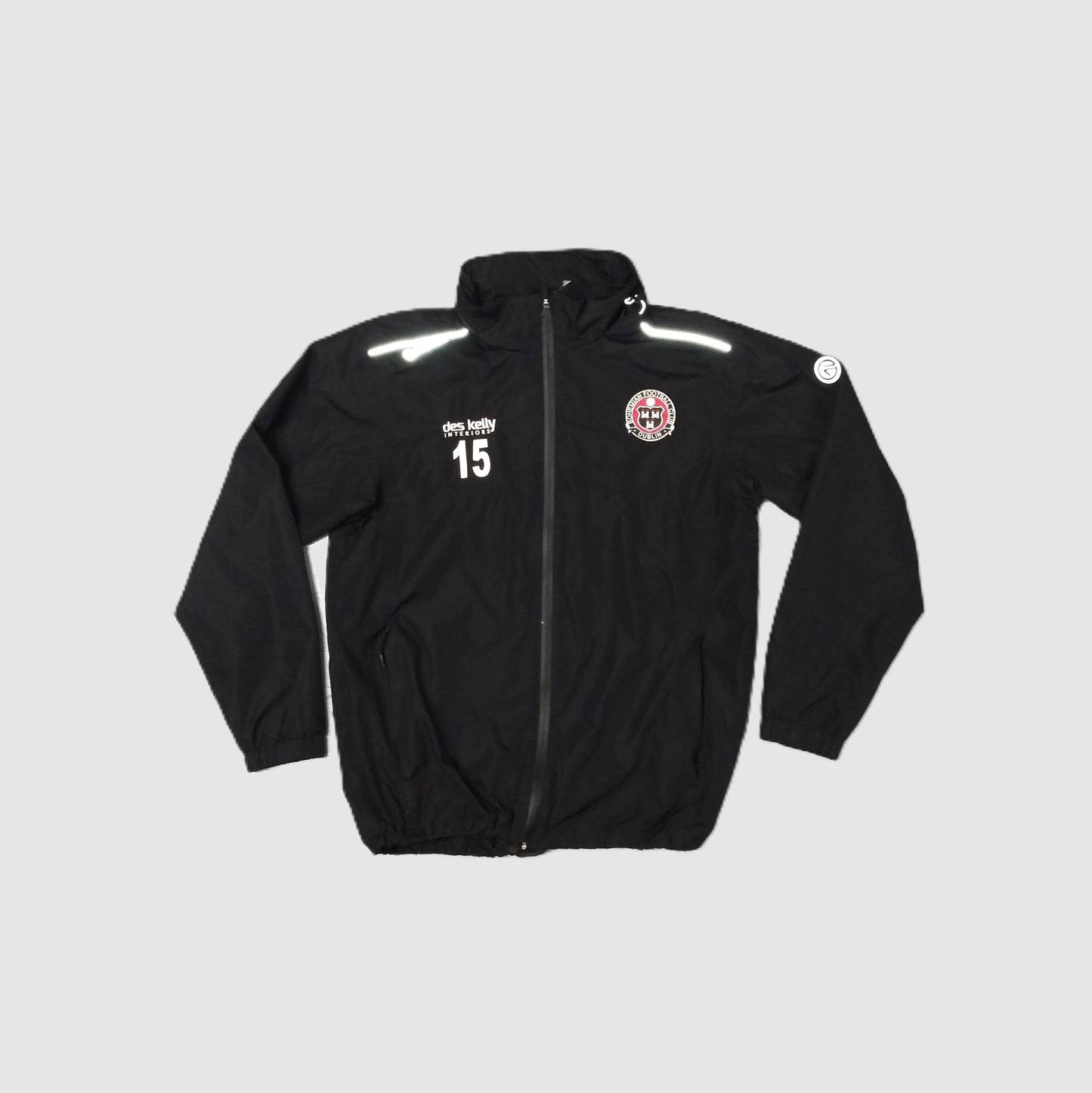 Bohemian FC Football  Long Sleeve  Training  Jacket  2020s  O'Neills  Player Issue   Unisex Adults     #15  Des Kelly  dublin phibsboro dalymount park league of ireland  SHIRTS V SKINS   
