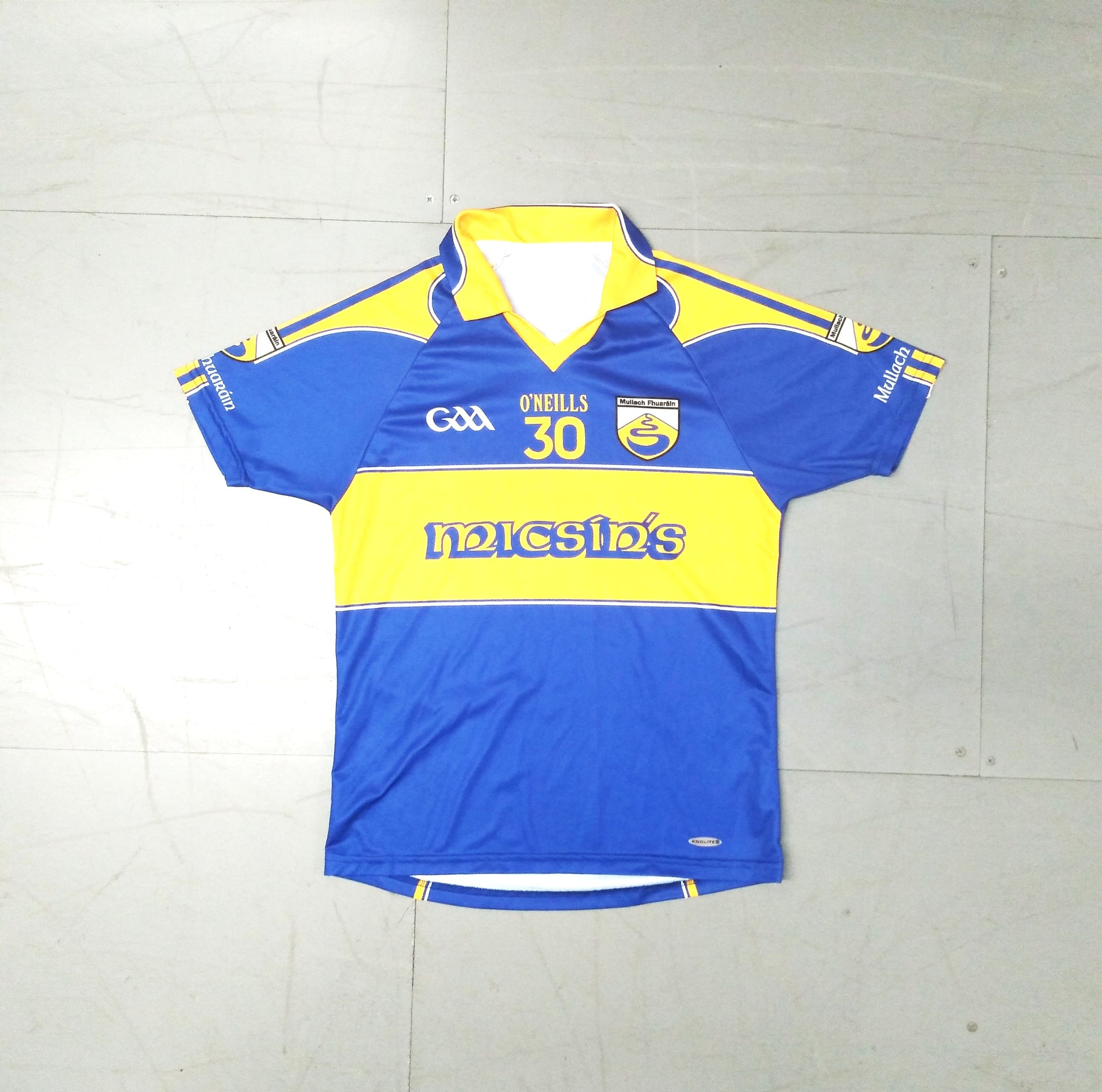 Mullahoran GAA  Short Sleeve  Home  Jersey  2012 / 13  O'Neills  Player Issue   Unisex Adults  Tight Fit   #30  Micsins  Ulster Cabhan Dreadnoughts  SHIRTS V SKINS   