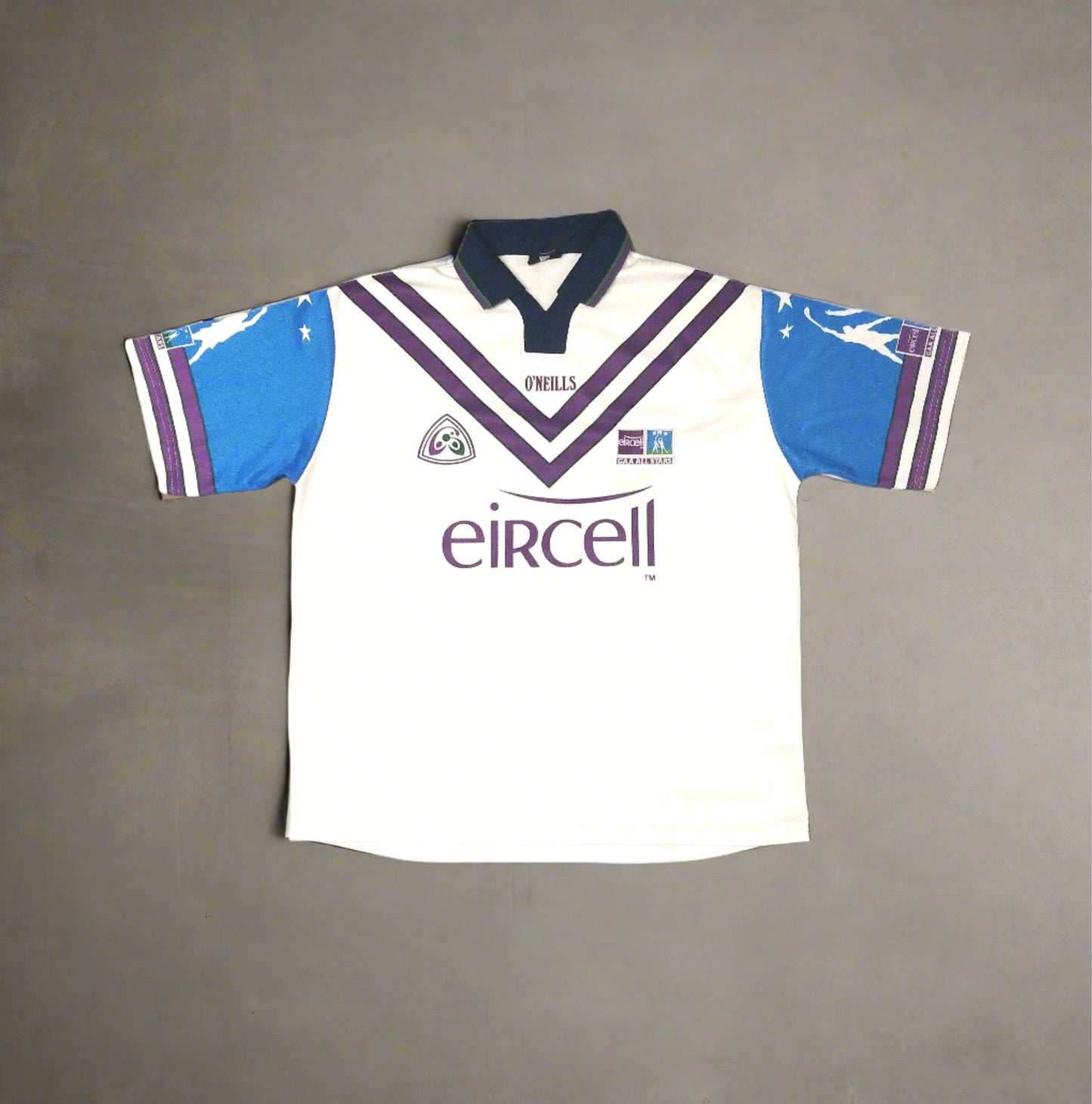 Eircell All Stars GAA  Short Sleeve  Home  Jersey  2001 / 02  O'Neills  Player Issue   Unisex Adults       Eircell  gaelic football hurling all stars leinster meath farren fay  SHIRTS V SKINS   