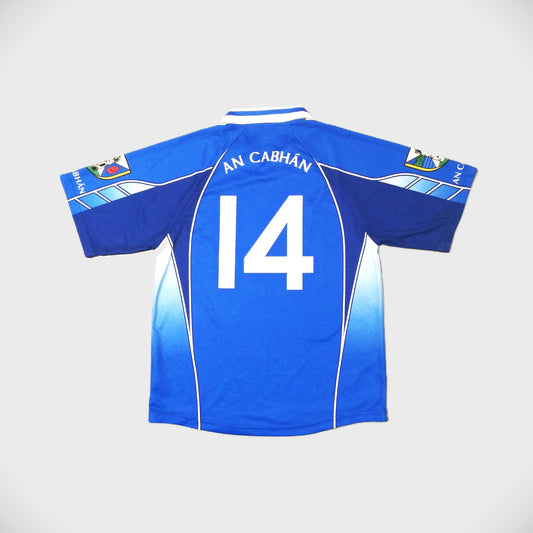 Cavan GAA  Short Sleeve  Home  Jersey  2004 / 05  O'Neills  Player Issue   Unisex Adults  Match Worn   #14  Kingspan  Player issue v meath 2005 all ireland championship qualifiers gaelic football vintage retro ulster  SHIRTS V SKINS  