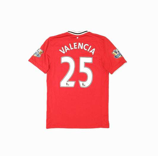 Manchester United Football  Short Sleeve  Home  Jersey  2011 / 12  Nike  Antonnio Valencia   Unisex Adults     #25  AON  Manchester United Man Utd Red Devils Premier League old trafford vintage retro  SHIRTS V SKINS   