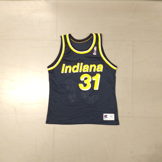 Indiana Pacers Basketball  Sleeveless  Home  Jersey  1990s  Champion  Reggie Miller   Unisex Adults     #31    SHIRTS V SKINS   