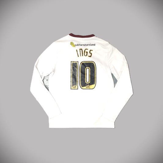 Burnley Football  Long Sleeve  Away  Jersey  2013 / 14  Puma  Danny Ings   Unisex Adults     #10  Premier Range  SHIRTS V SKINS   