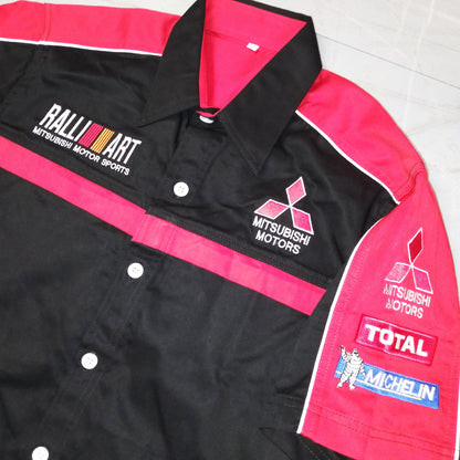 Mitsubishi Motors RalliArt 2020s Motorsports Shirt Mitsubishi (XS)   [Excellent]