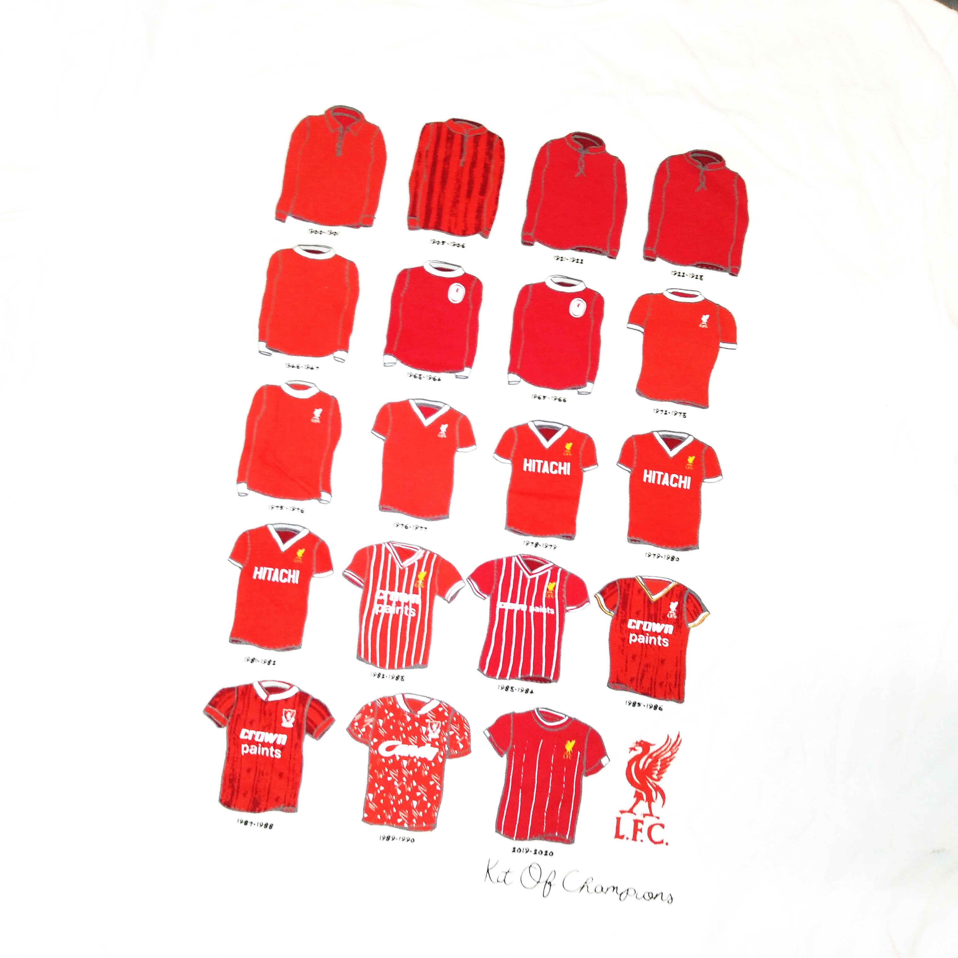 Liverpool FC 2020s Football T Shirt LFC L Very Good SHIRTS V SKINS