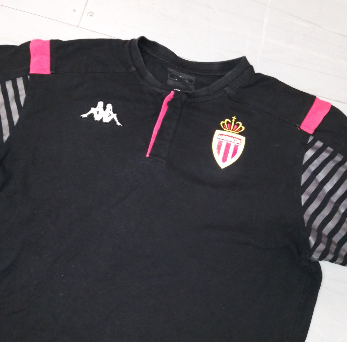 AS Monaco 2019 / 20 Football Polo Shirt Kappa (2XL)   [Good]