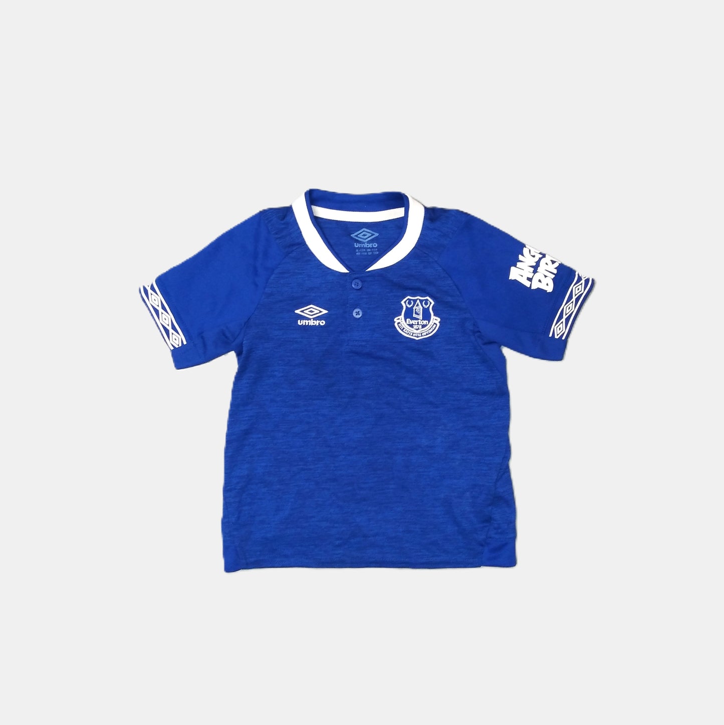 Everton Football  Short Sleeve  Home  Jersey  2018 / 19  Umbro     Kids       Angry Birds  Liverpool merseyside  SHIRTS V SKINS   