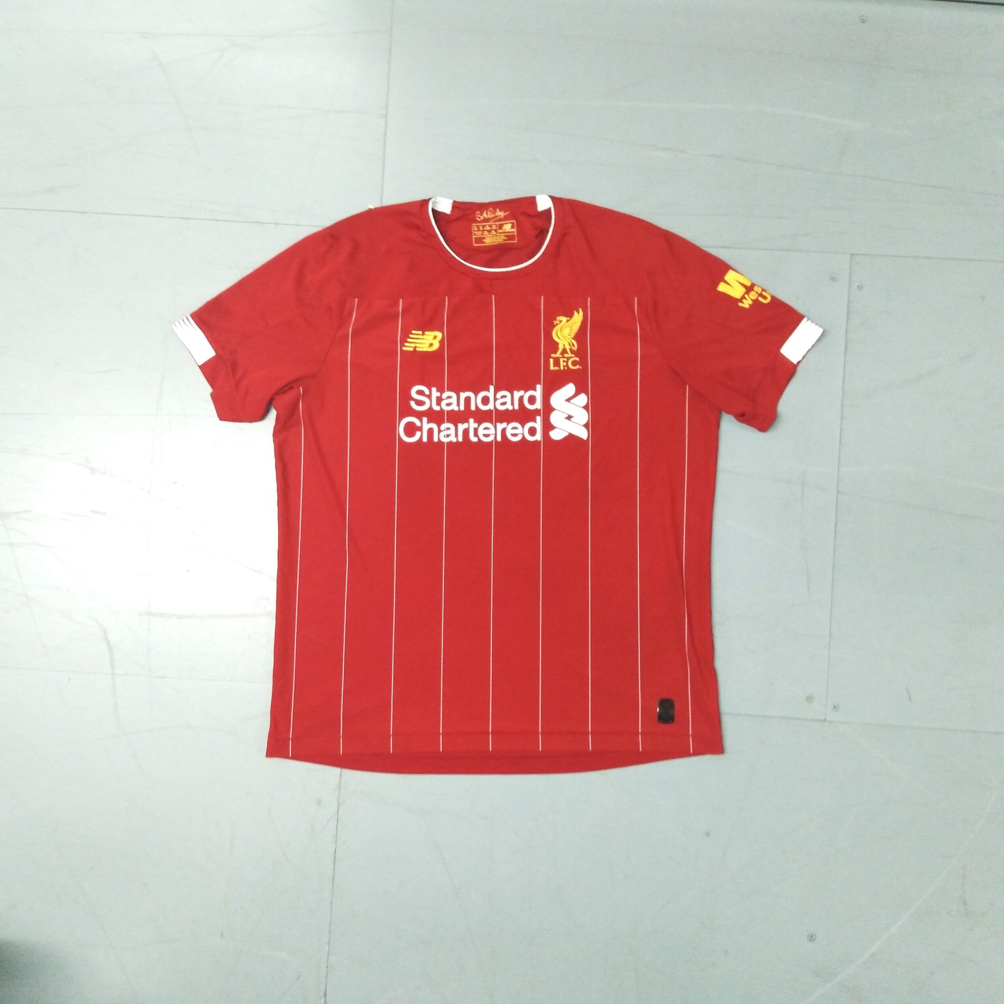 Liverpool jersey shirt new balance standard chartered red 2019 2020