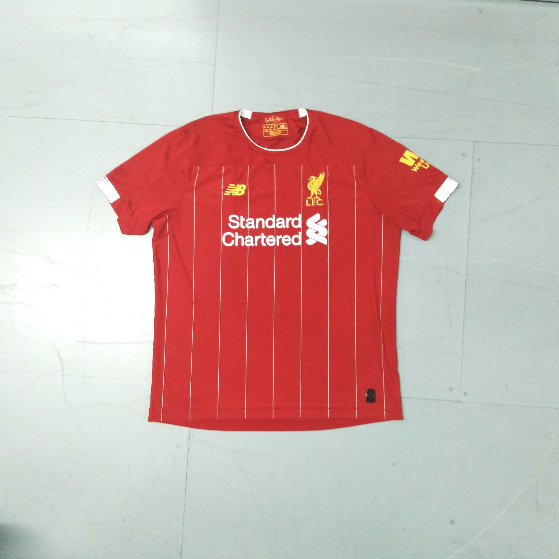 Liverpool jersey shirt new balance standard chartered red 2019 2020
