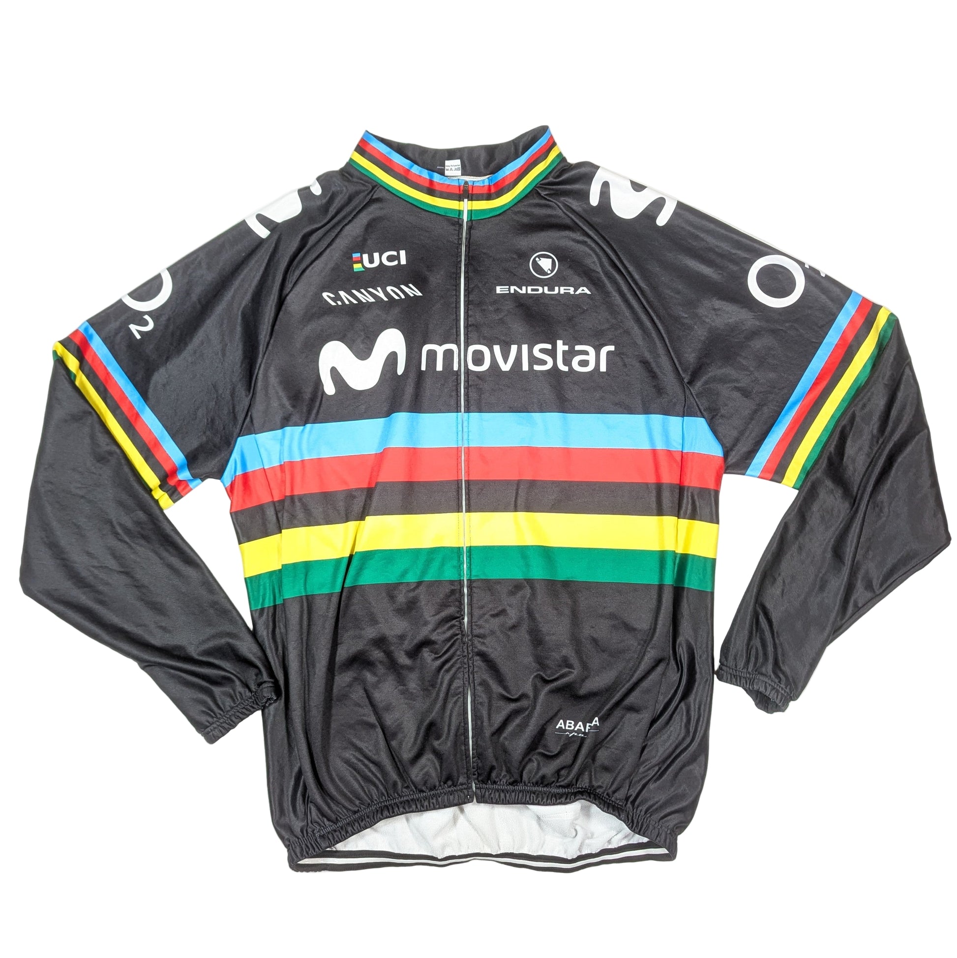 uci world champion jacket 2010s movistar uci   svs3351