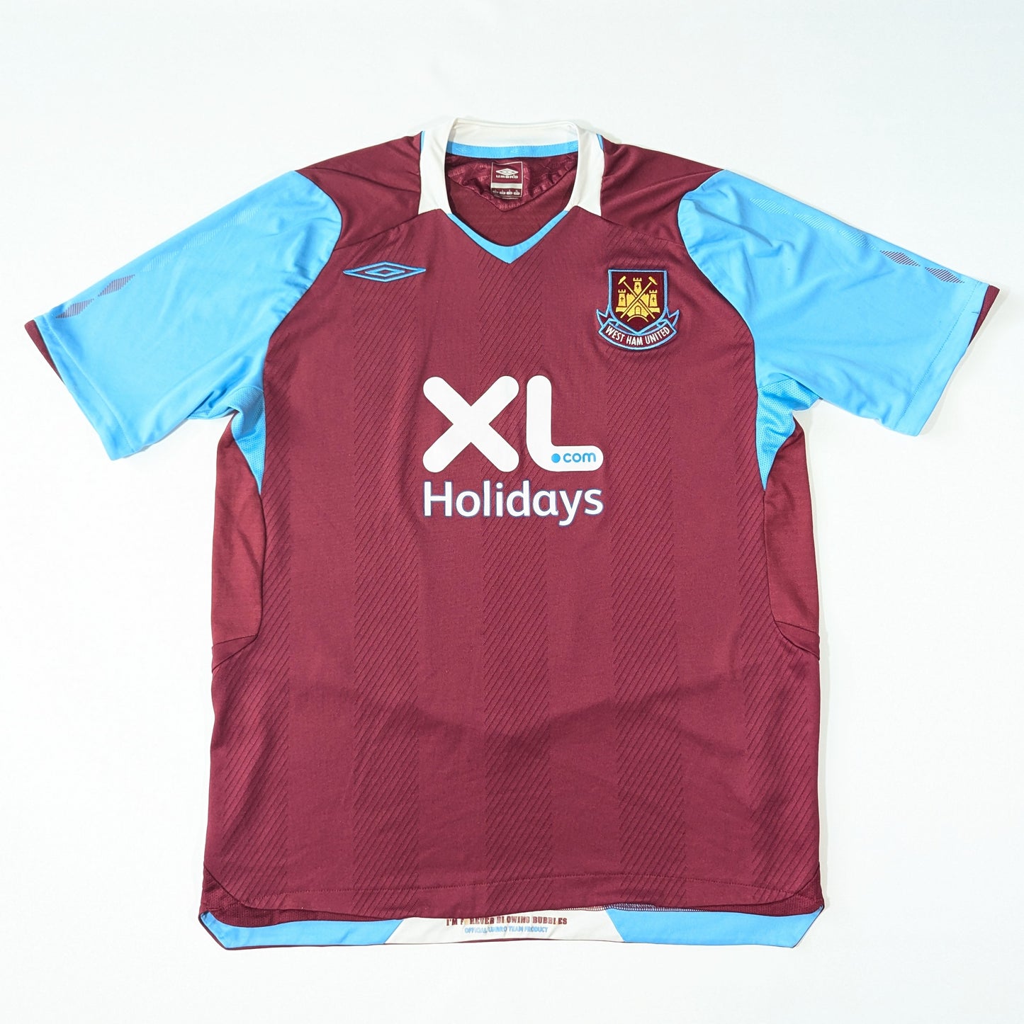 west ham united jersey 2008 xl holidays umbro  n/a svs2776