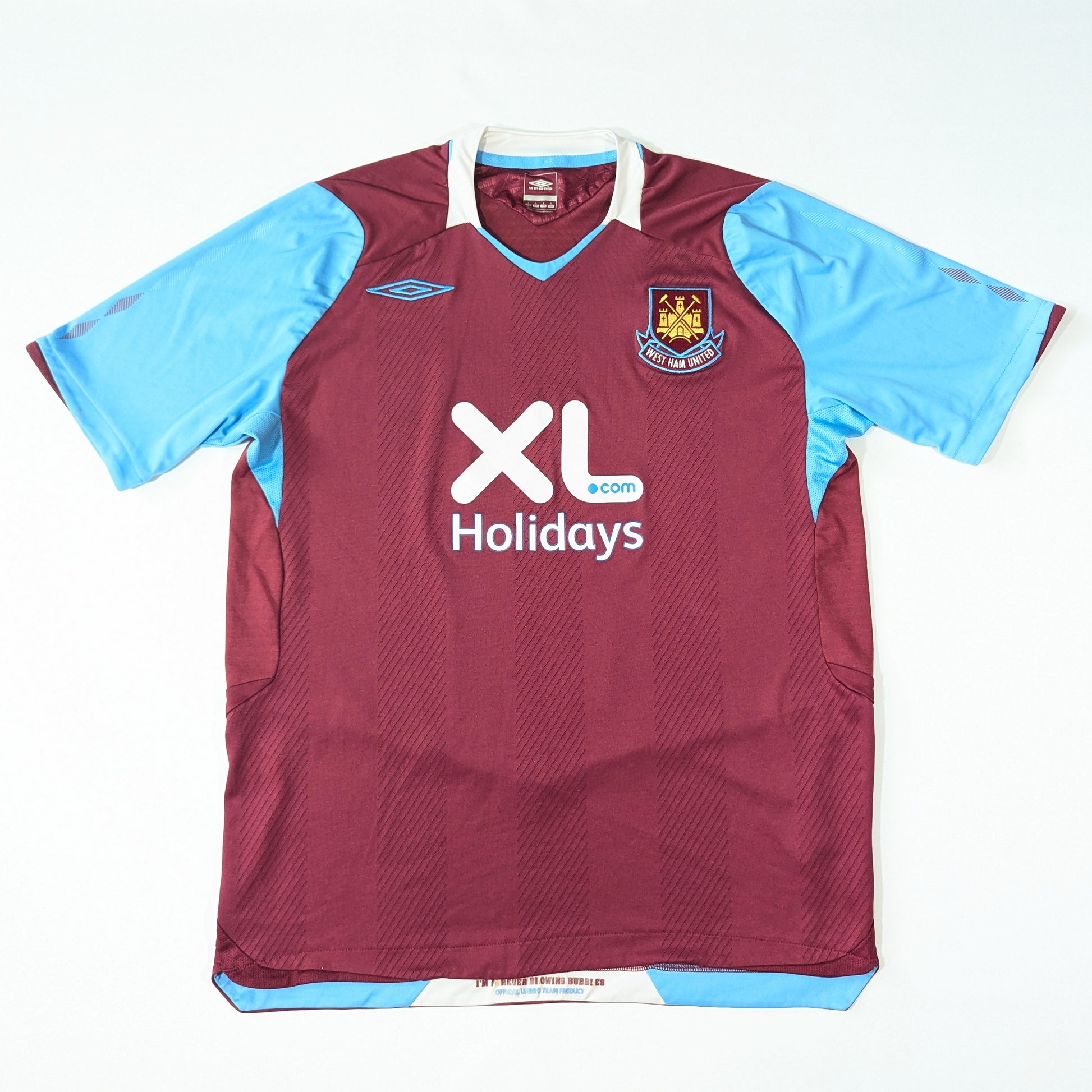 west ham united jersey 2008 xl holidays umbro  n/a svs2776